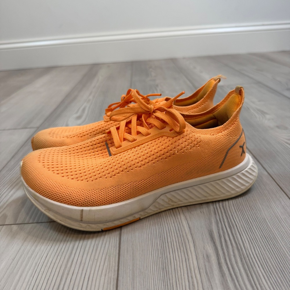 Flux Footwear Adapt Orange Knit Running Training Shoes Womens 8.5 Barefoot Style